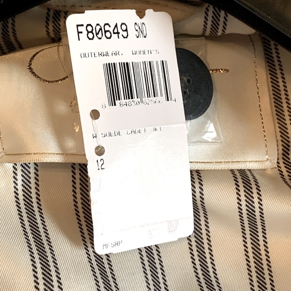 NWT Coach suede leather jacket coat women Sz 12 - Picture 8 of 9